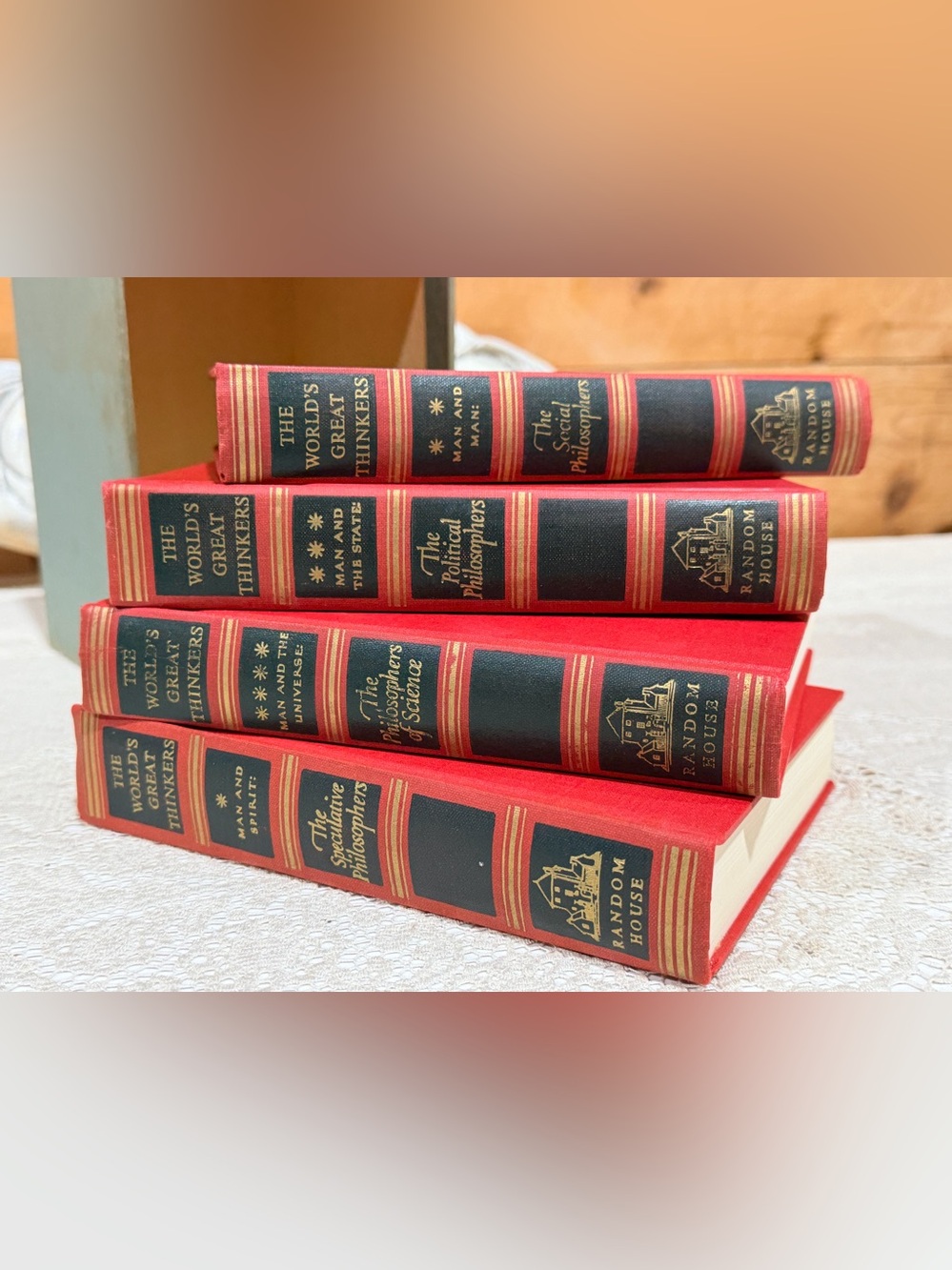 The World’s Great Thinkers 4 Volume Boxed Set 1947 Random House Philosophy